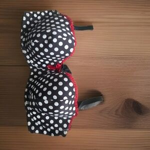 ☕️CACIQUE VINTAGE POLKA DOT UNDERWIRE BRA SIZE 42DD